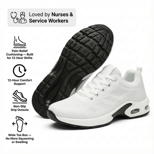 12-Hour Shift Shoes for All-Day Foot, Knee & Back Pain Relief