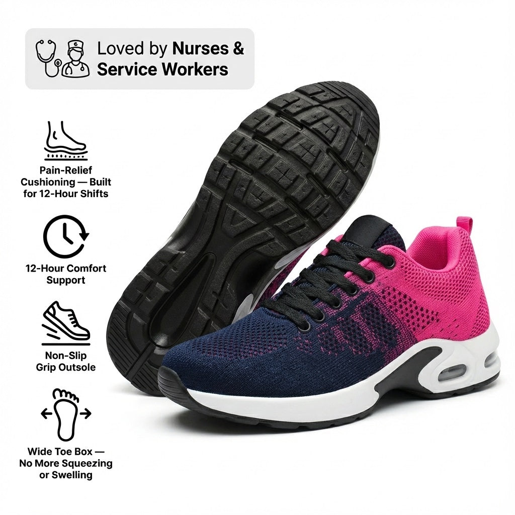 12-Hour Shift Shoes for All-Day Foot, Knee & Back Pain Relief