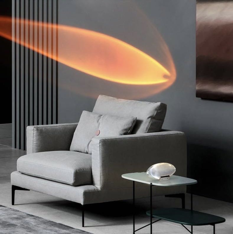 Lumitero Lamp Projector, Sunset Lamp Aurora projector for Bedroom,4 Colors Night Lights Nordic Lamp Ambiance Lamp