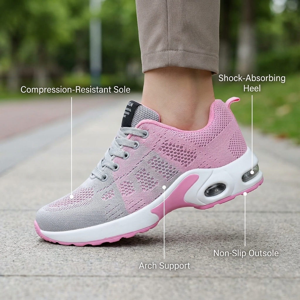 12-Hour Shift Shoes for All-Day Foot, Knee & Back Pain Relief (BOGO)
