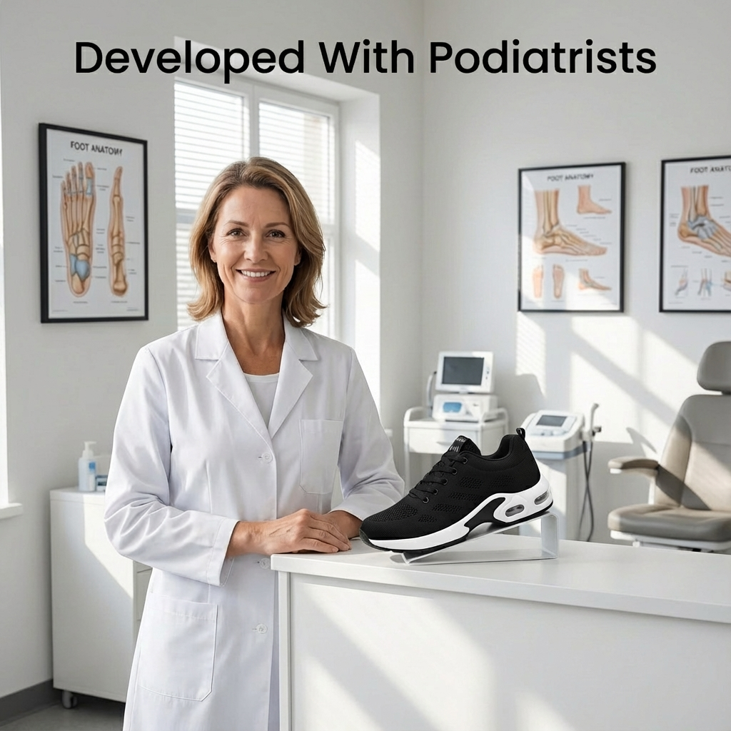 12-Hour Shift Shoes for All-Day Foot, Knee & Back Pain Relief (BOGO)