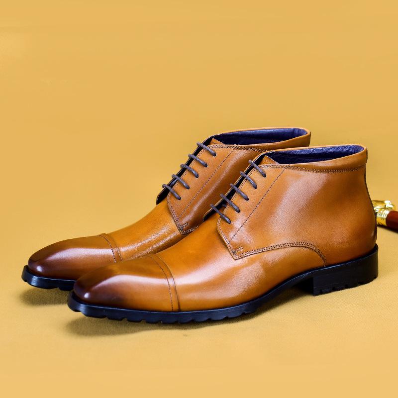 Handmade leather boots