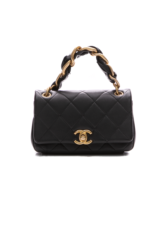 Small Entwined Chain Flap Bag