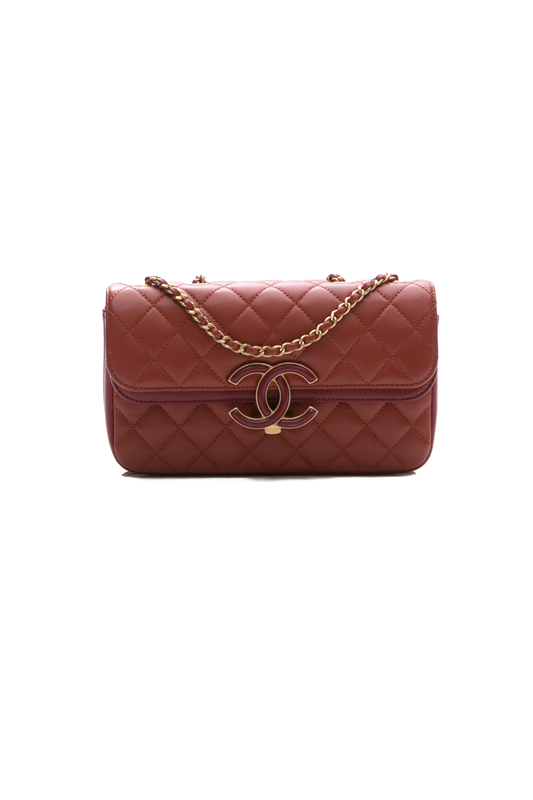 Small CC Chic Double Flap Bag