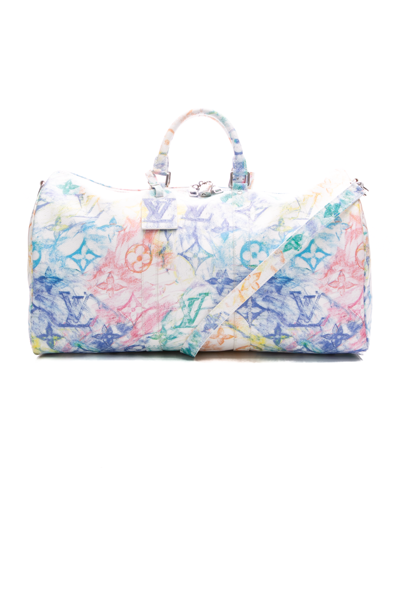 Multicolor Pastel Keepall 50 Bandouliere Bag