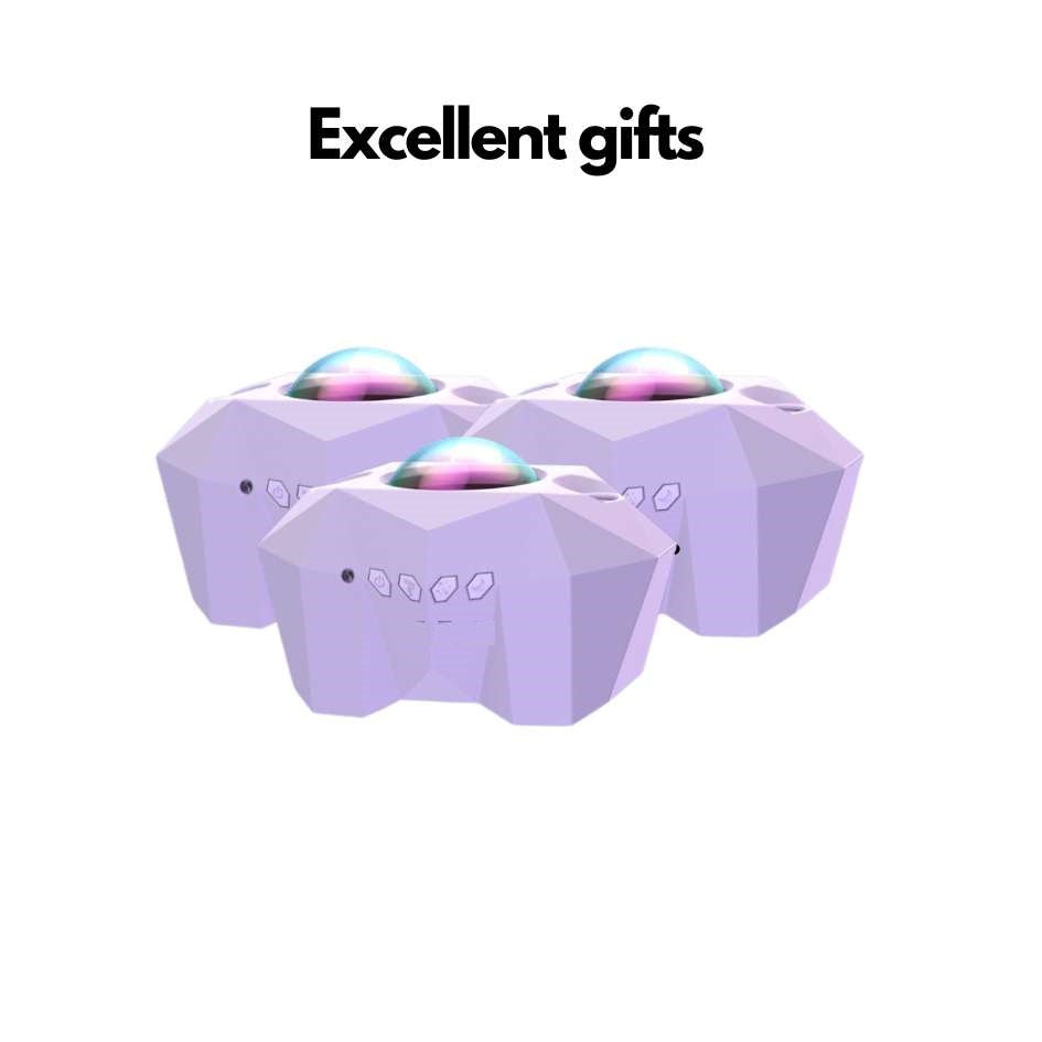 Lumitero Nordic Lamp LED Starry Projection Built-in Bluetooth Speaker and Remote Multi-Color Night Lamp