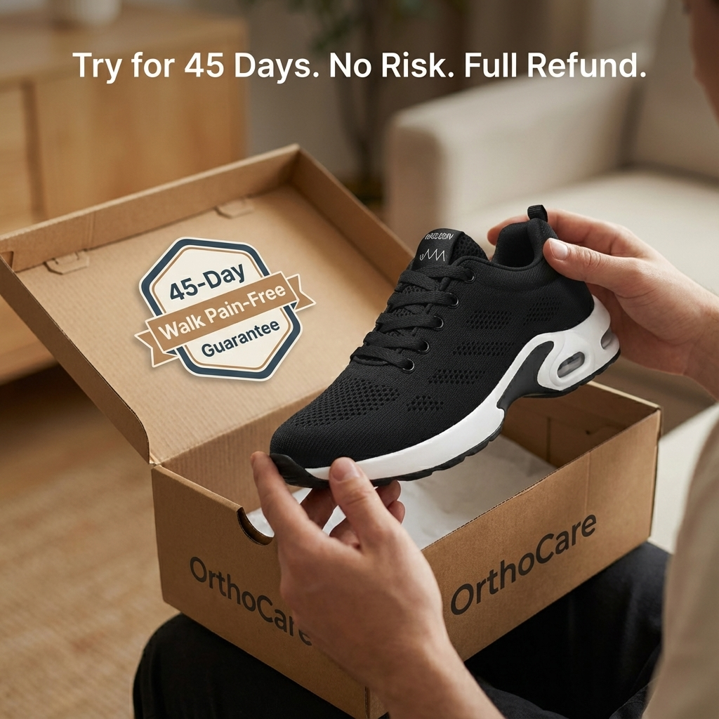 12-Hour Comfort Shoes for Heel & Plantar Fasciitis Relief (Unisex) (BOGO)